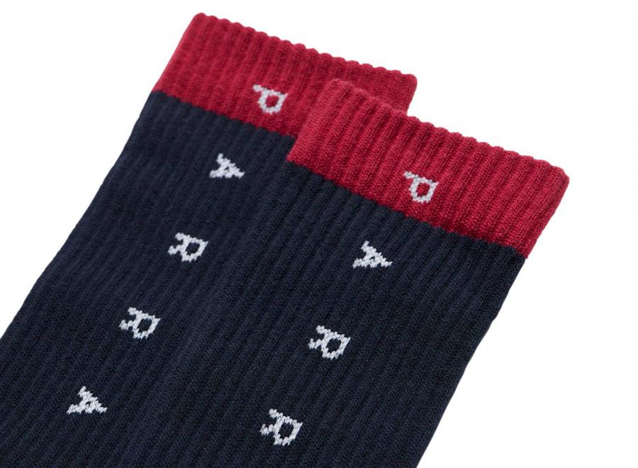 By Parra Horizontal Clean Logo Crew Socks Multi - By Parra