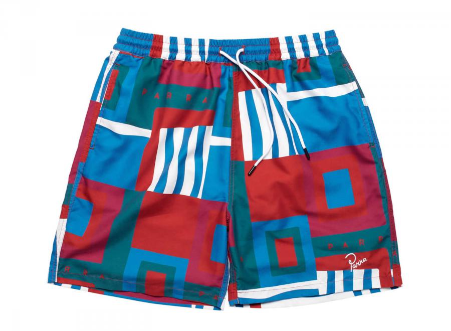 By Parra Hot Springs Pattern Swim Shorts Multi - By Parra