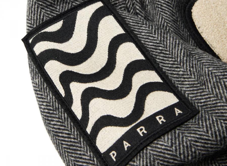 By Parra Rounded PAR Varsity Jacket Dark Grey - By Parra