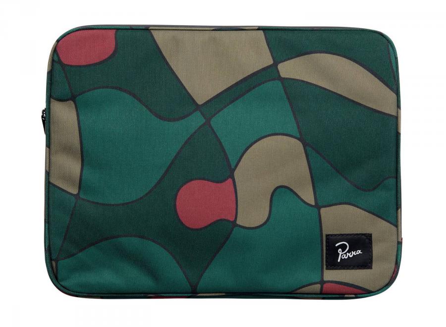 By Parra Trees In Wind Laptop Sleeve Camo Green 16inch - By Parra