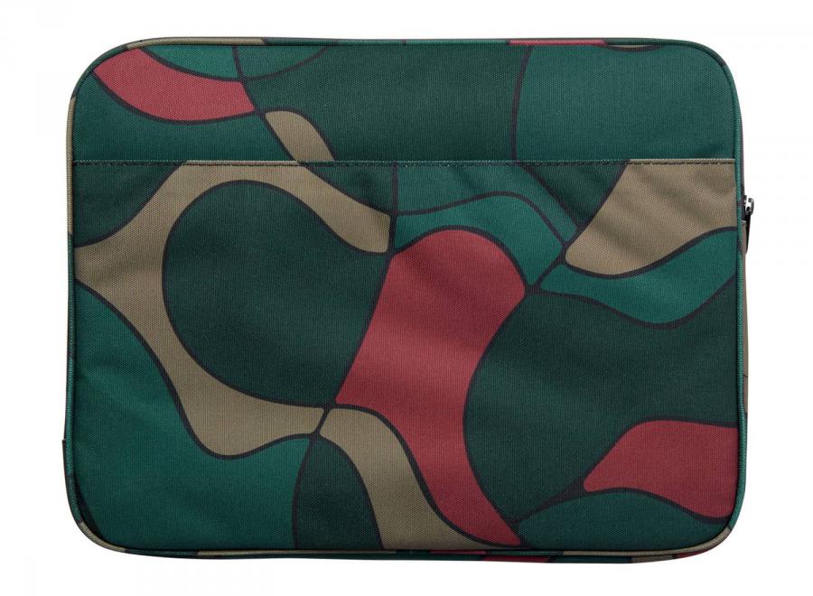 By Parra Trees In Wind Laptop Sleeve Camo Green 16inch - By Parra