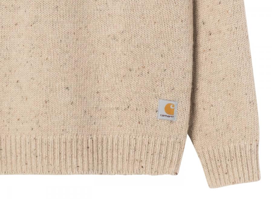 Carhartt WIP Anglistic Sweater Speckled Fleur de Sel I010977.3AU.XX.03 - Carhartt Wip