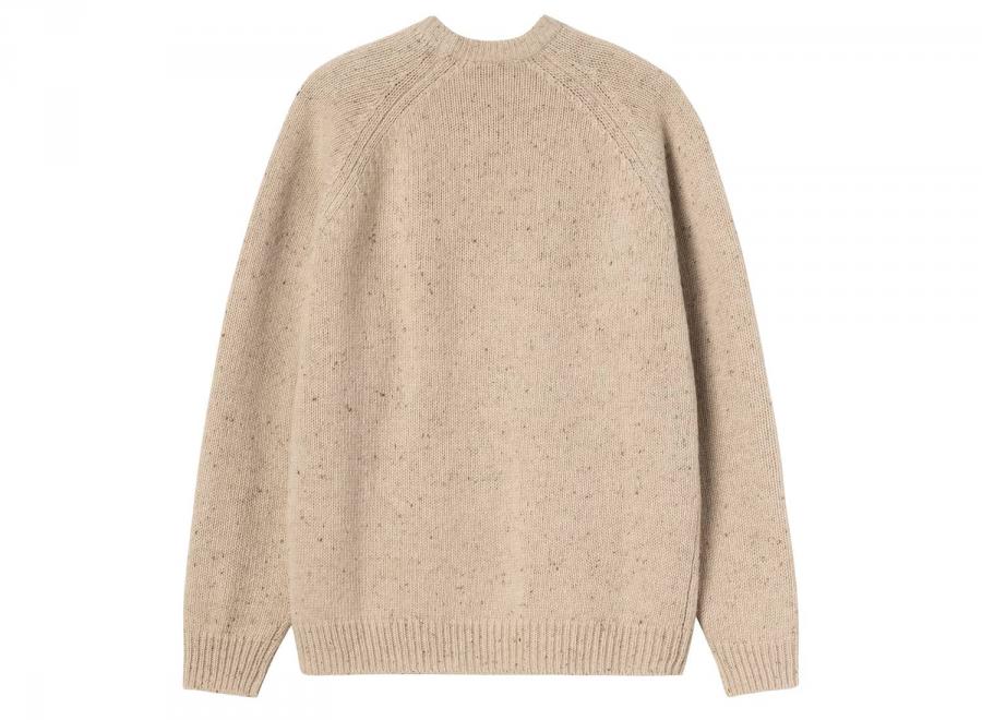 Carhartt WIP Anglistic Sweater Speckled Fleur de Sel I010977.3AU.XX.03 - Carhartt Wip