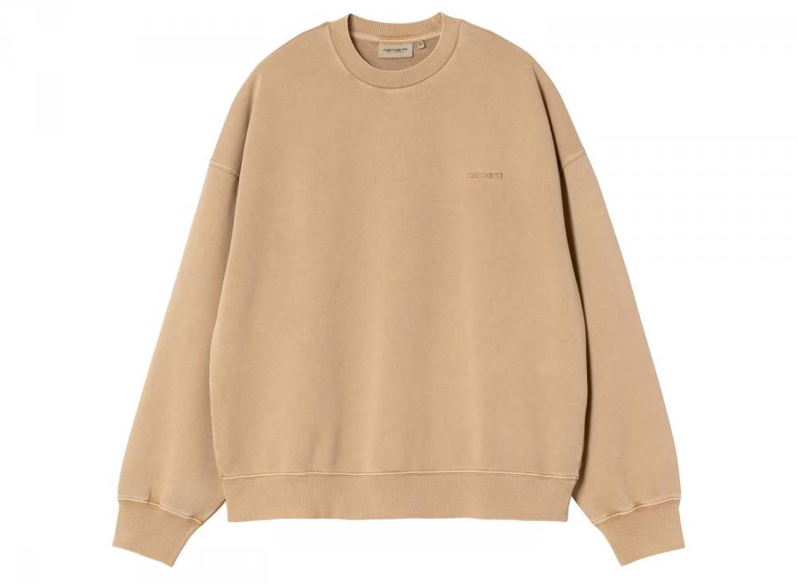 Carhartt WIP Benton Sweat Peanut Garment Dyed I035436_2FS_GD_03 - Carhartt Wip
