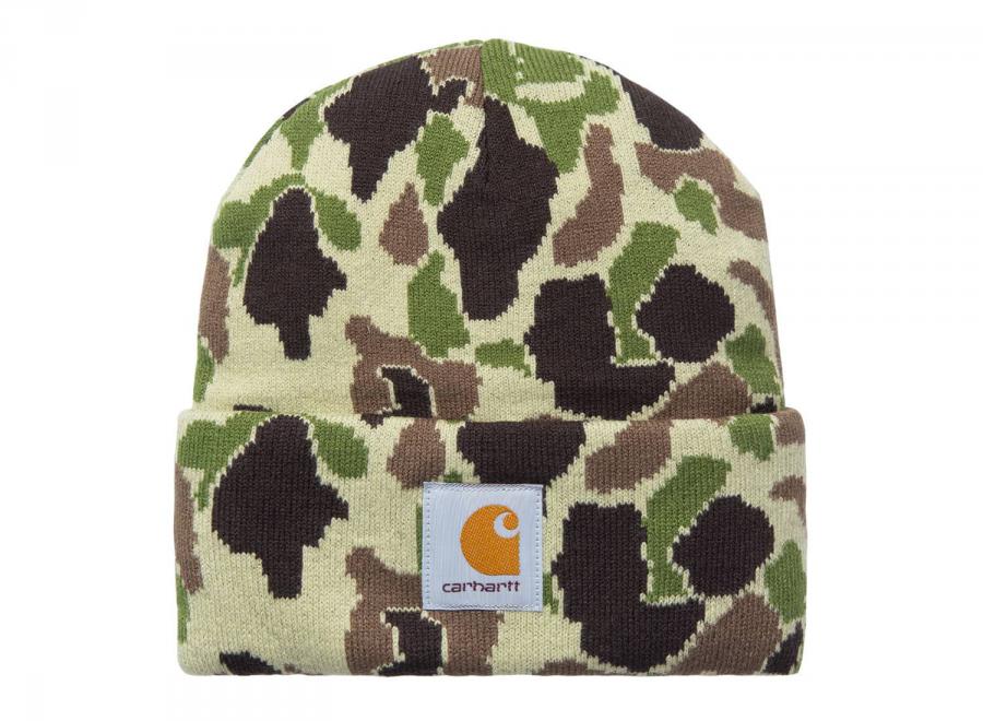 Carhartt WIP Camo Duck Beanie Camo Duck Jacquard Green I035465_2GV_XX_06 - Carhartt Wip