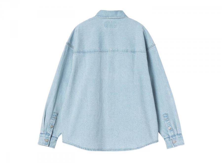 Carhartt WIP Femme Alta Shirt Jac Cotton Denim Blue Stone Bleached I036232 - Carhartt Wip