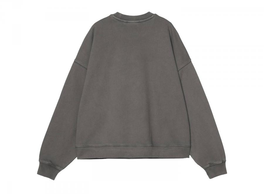 Carhartt WIP Femme Benton Sweat Graphite Garment Dyed I034511_87_GD_03 - Carhartt Wip