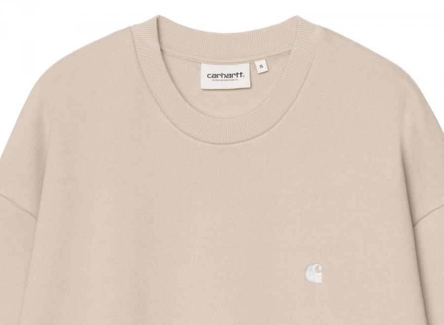 Carhartt WIP Femme Casey Sweatshirt Fleur De Sel / Silver I032643.39Y.XX.03 - Carhartt Wip