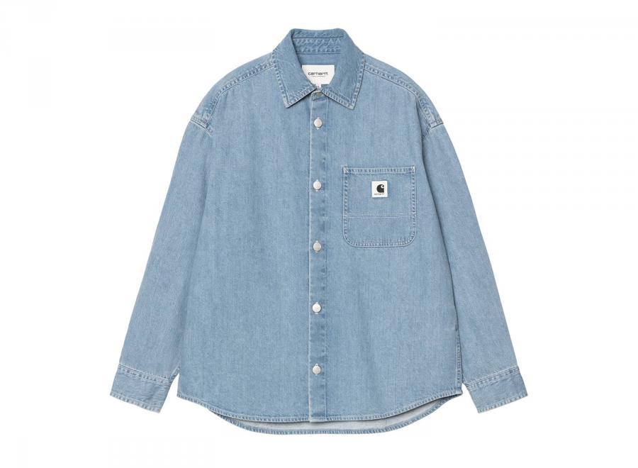 Carhartt WIP Femme LS Marly Shirt Blue Bleached I035584.01.35.03 - Carhartt Wip