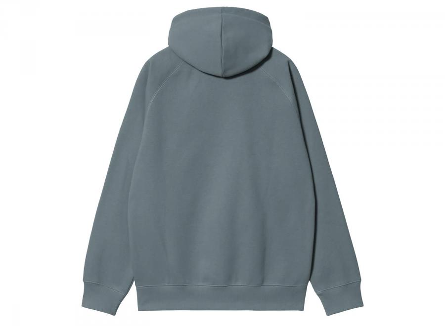 Carhartt WIP Hooded Chase Sweatshirt Cozy Blue / Gold I033661 - Carhartt Wip