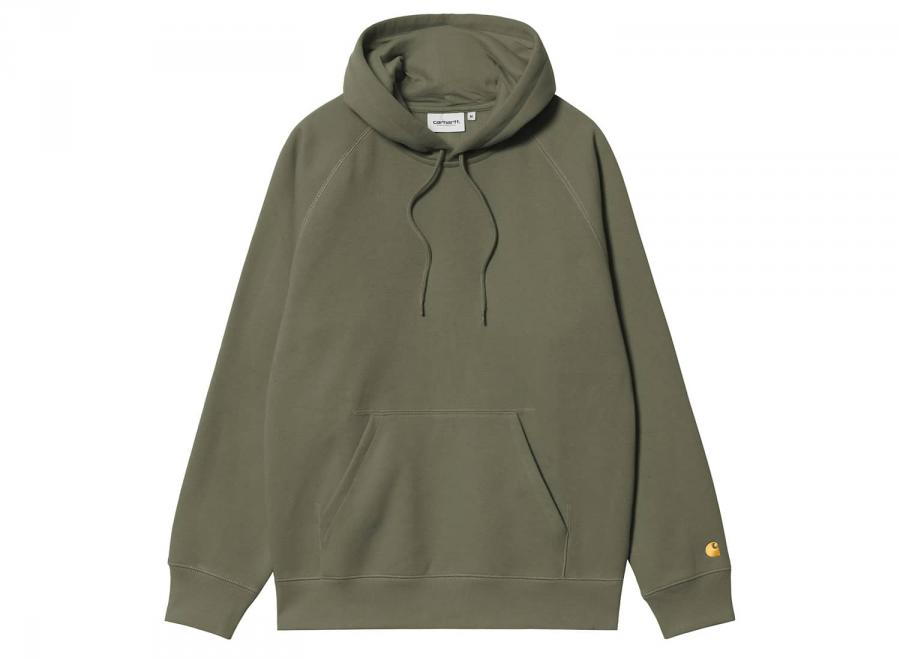 Carhartt WIP Hooded Chase Sweatshirt Leaf / Gold I033661 - Carhartt Wip