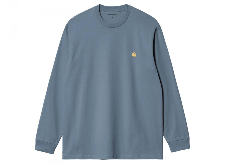 Carhartt WIP LS Chase Tshirt Angelite / Gold I026392.37Z.XX.03 - Carhartt Wip