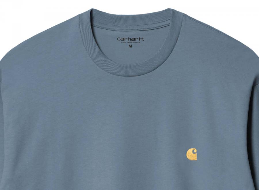 Carhartt WIP LS Chase Tshirt Angelite / Gold I026392.37Z.XX.03 - Carhartt Wip