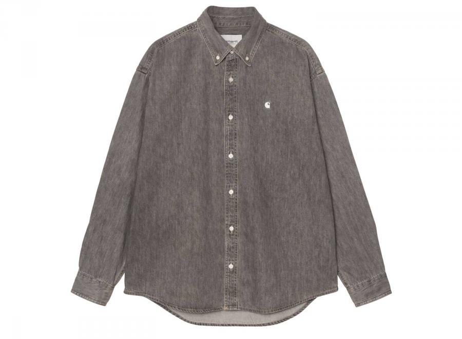 Carhartt WIP LS Lucas Shirt Black Bleached I034525.89.35.03 - Carhartt Wip