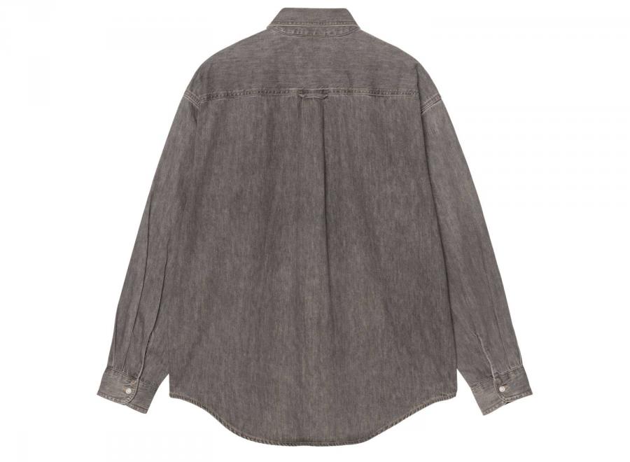 Carhartt WIP LS Lucas Shirt Black Bleached I034525.89.35.03 - Carhartt Wip