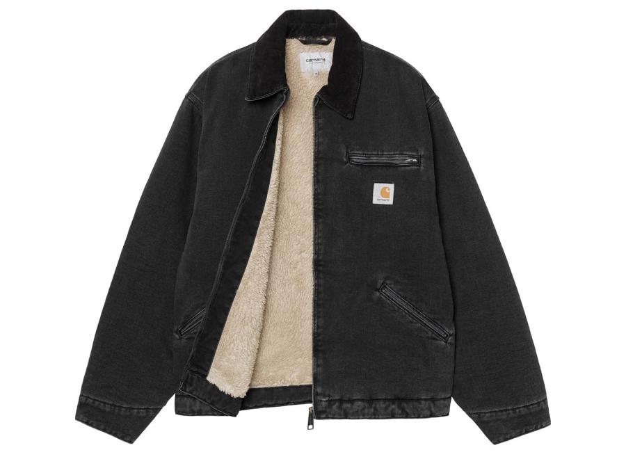 Carhartt WIP OG Detroit Jacket Black / Black Stone Washed I035878.00E.06.03 - Carhartt Wip