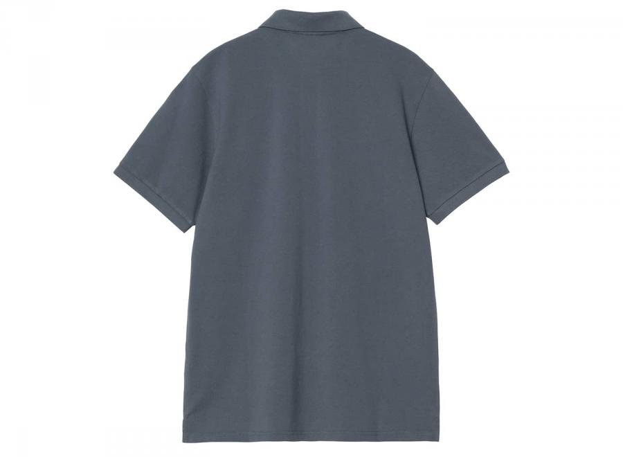 Carhartt WIP Chase Pique Polo Cozy Blue / Gold I023807 - Carhartt Wip