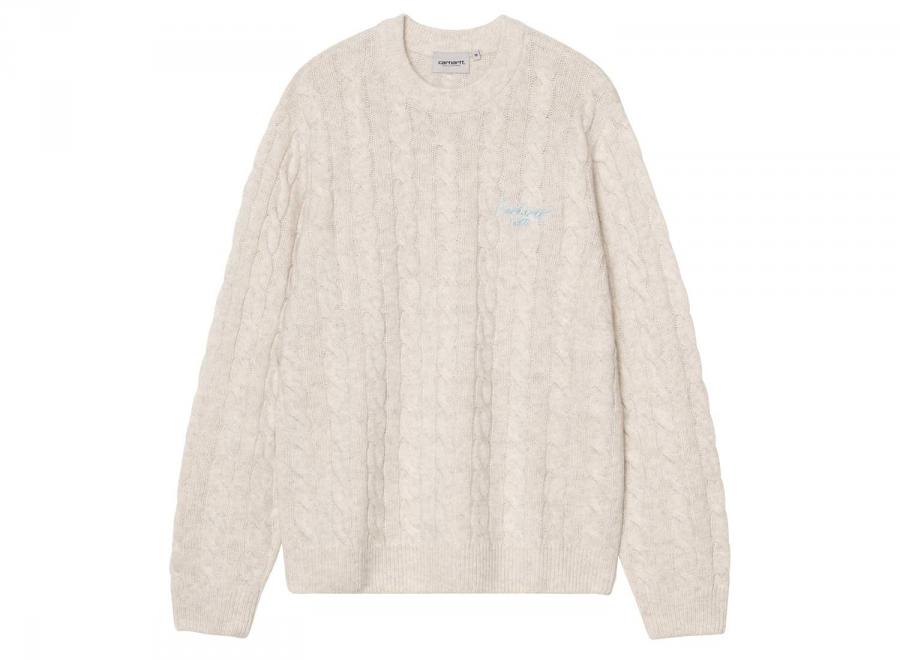 Carhartt WIP Signature Sweater Fleur De Sel / Citadel I033885_38Q_XX_03 - Carhartt Wip