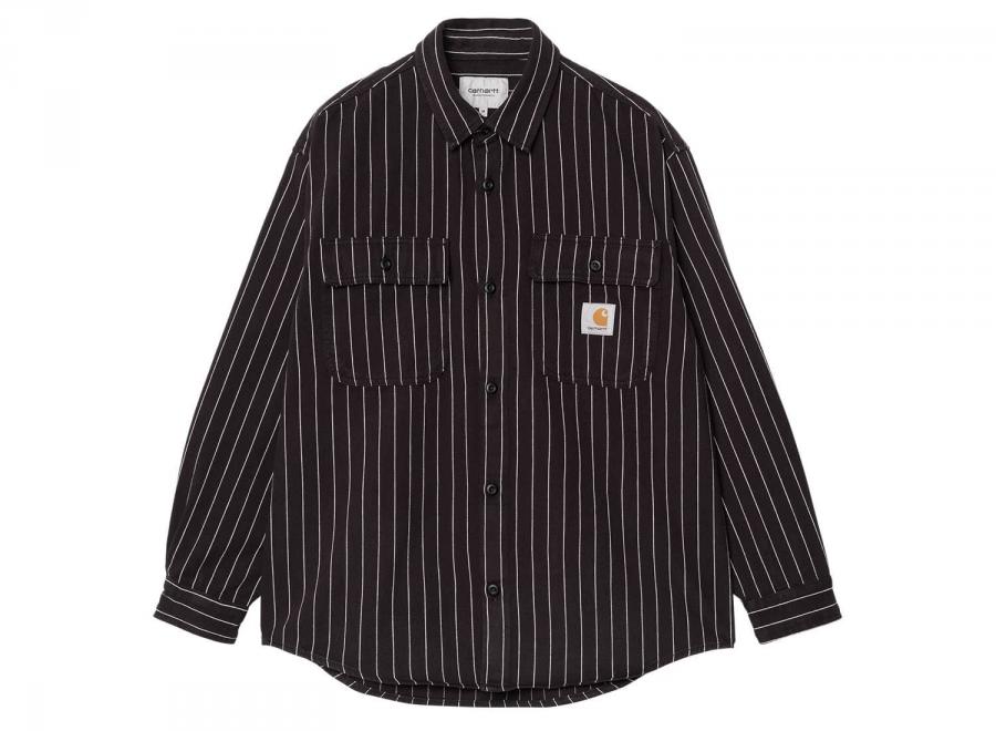 Carhartt Hendry Shirt Jac Seaton Stripe Black I034827 - Carhartt Wip