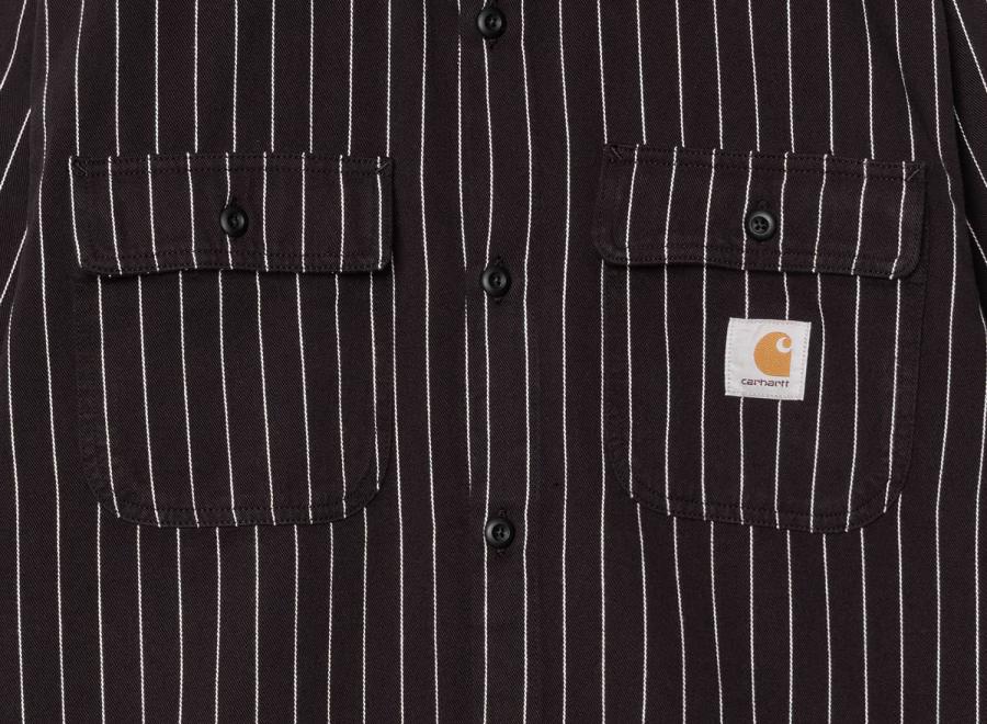 Carhartt Hendry Shirt Jac Seaton Stripe Black I034827 - Carhartt Wip