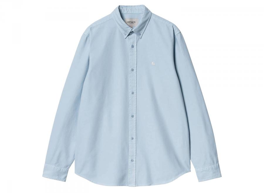 Carhartt Bolton Shirt Air Sky Garment Dyed I030238 - Carhartt Wip