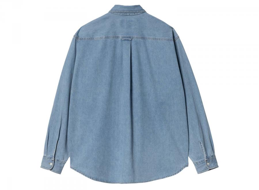 Carhartt Lucas Shirt Blue Bleached I034525 - Carhartt Wip