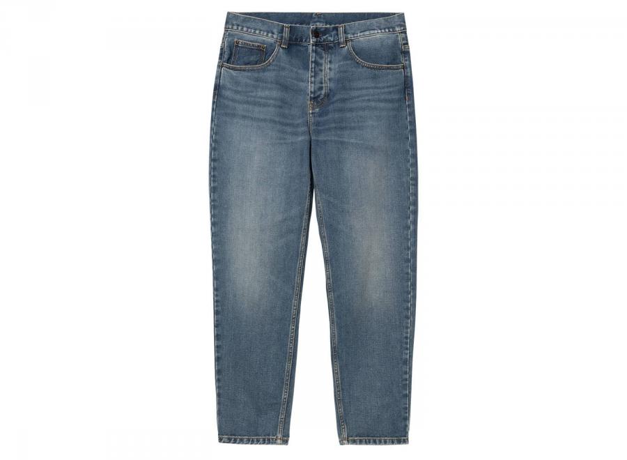 Carhartt Newel Pant Blue Dark Used Wash I029208 - Carhartt Wip