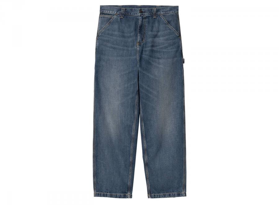 Carhartt OG Single Knee Pant Blue Dark Used Wash I034871 - Carhartt Wip