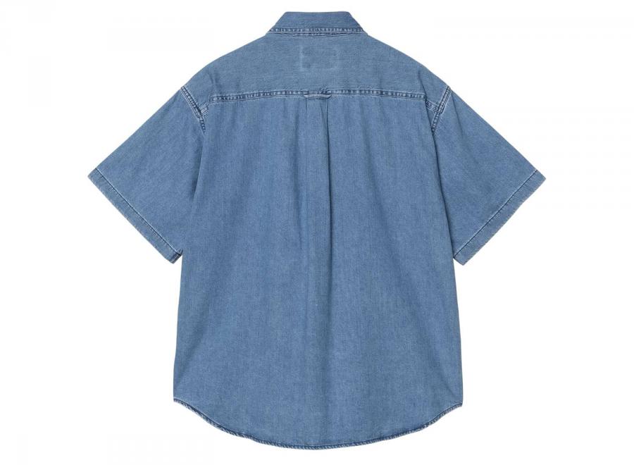 Carhartt Lucas SS Shirt Blue Stone Washed I034575 - Carhartt Wip