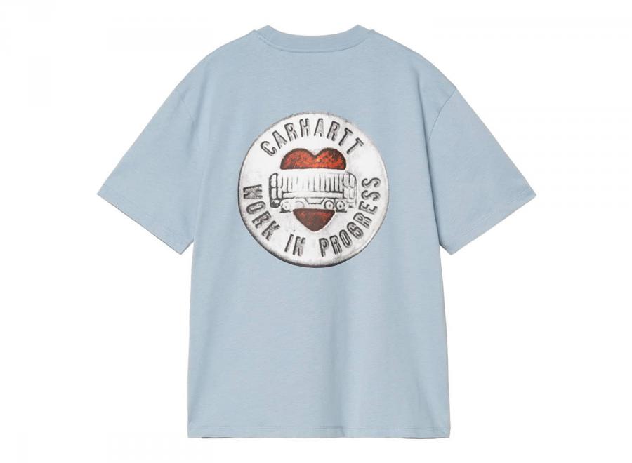 Carhartt Women Button Tshirt Frosted Blue I034702 - Carhartt Wip