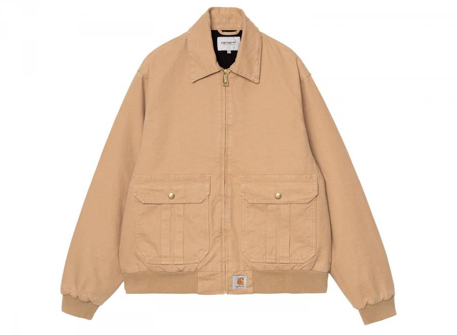 Carhartt WIP Stanton Jacket Dusty Hamilton Brown Stone Washed I035617_07E_06 - Carhartt Wip