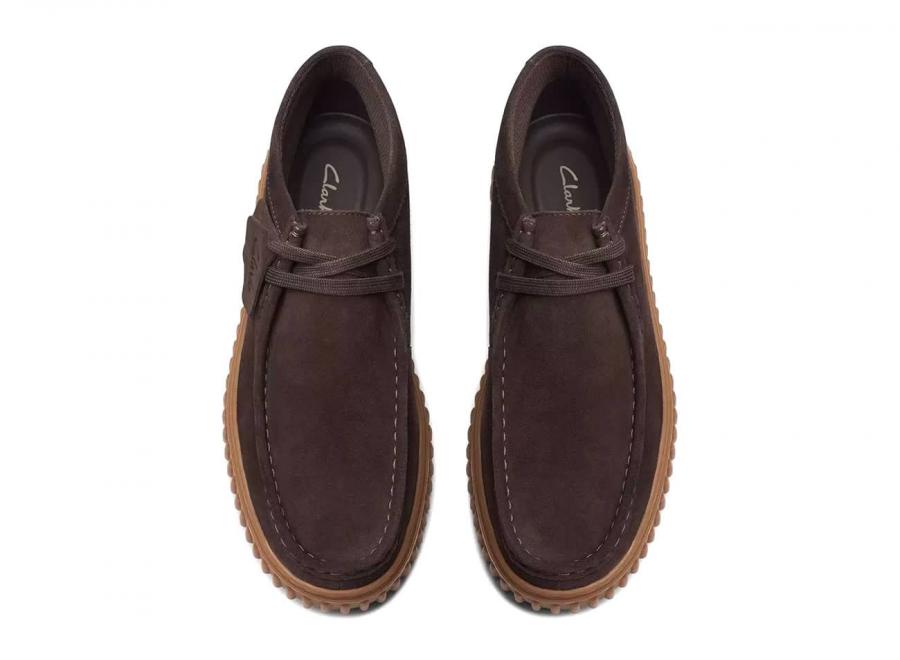 Clarks Torhill Hi Dark Brown Suede 26174935 - Clarks