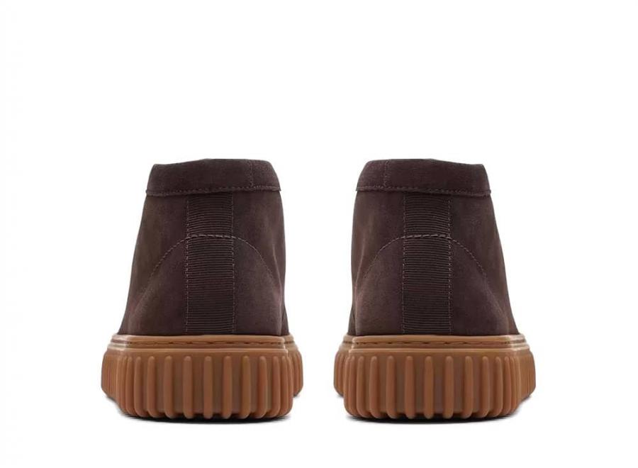 Clarks Torhill Hi Dark Brown Suede 26174935 - Clarks