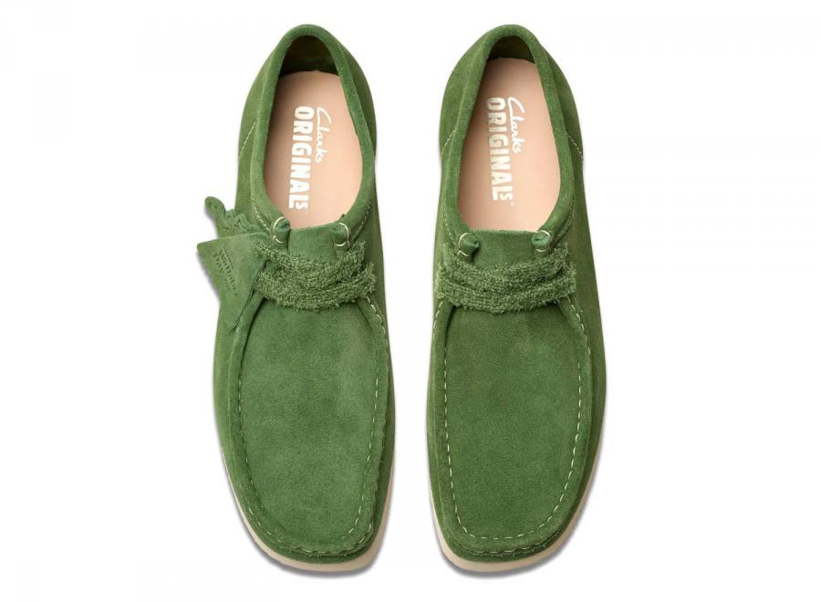 Clarks Wallabee 2604 Green Suede 26182222 - Clarks