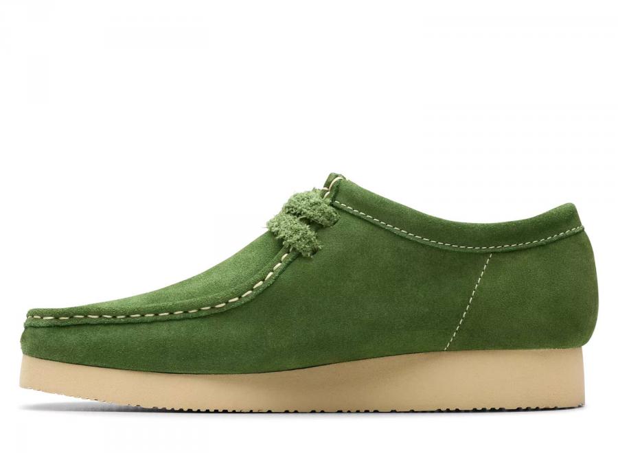 Clarks Wallabee 2604 Green Suede 26182222 - Clarks
