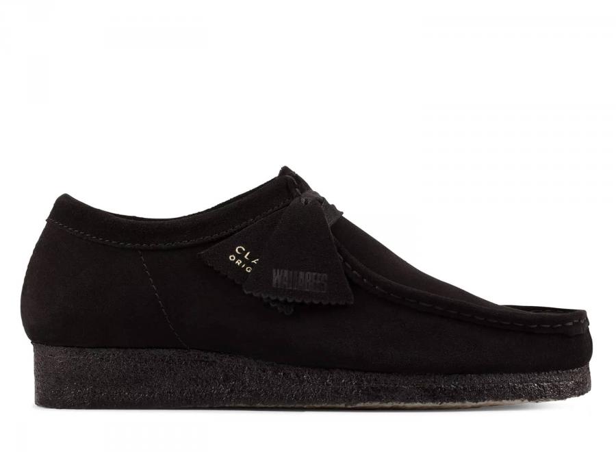 Clarks Wallabee Suede Black 261555197 - Clarks