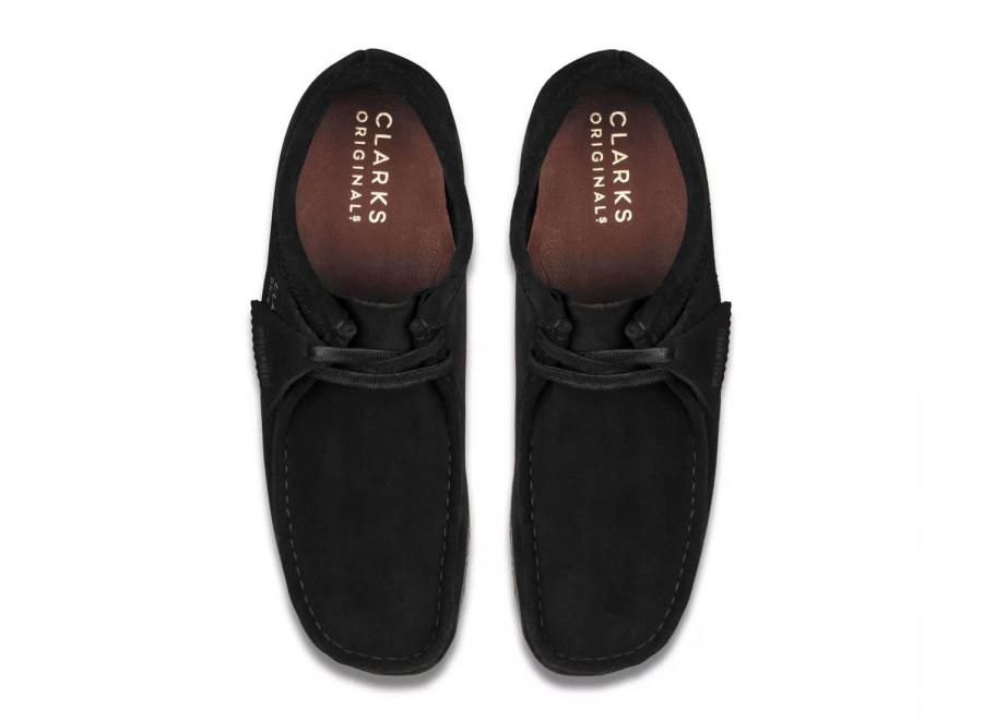 Clarks Wallabee Suede Black 261555197 - Clarks