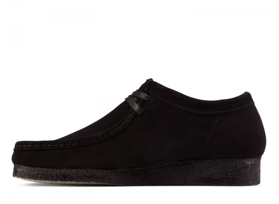 Clarks Wallabee Suede Black 261555197 - Clarks