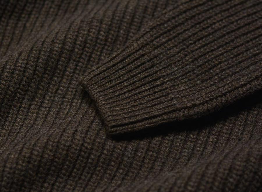 Colorful Standard Merino Quarter Zip Coffee Brown - Colorful Standard