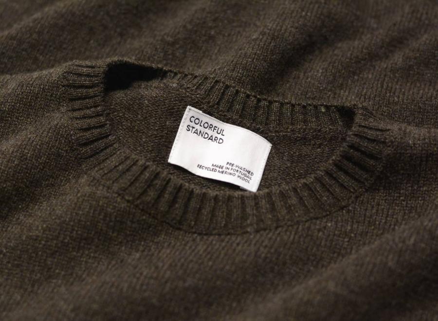 Colorful Standard Merino Wool Crew Coffee Brown - Colorful Standard
