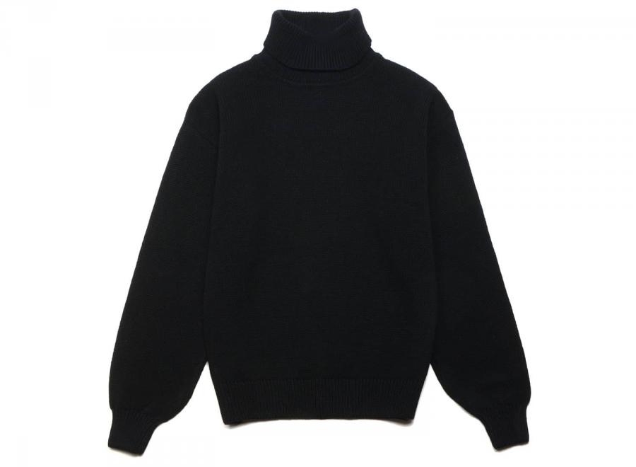 Colorful Standard Merino Wool Turtleneck Black - Colorful Standard