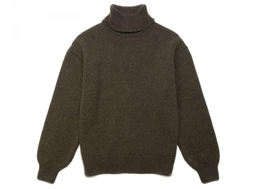 Colorful Standard Merino Wool Turtleneck Coffee Brown - Colorful Standard