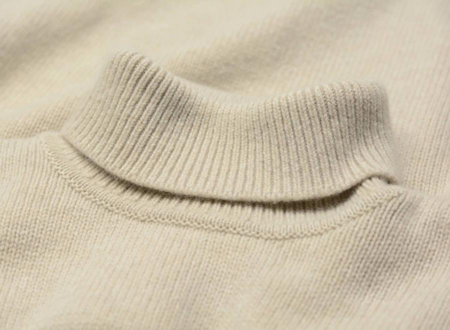Colorful Standard Merino Wool Turtleneck Ivory White - Colorful Standard