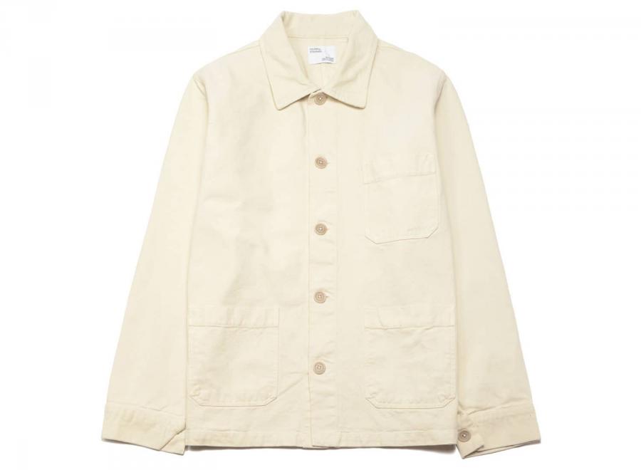 Colorful Standard Organic Workwear Jacket Ivory White - Colorful Standard