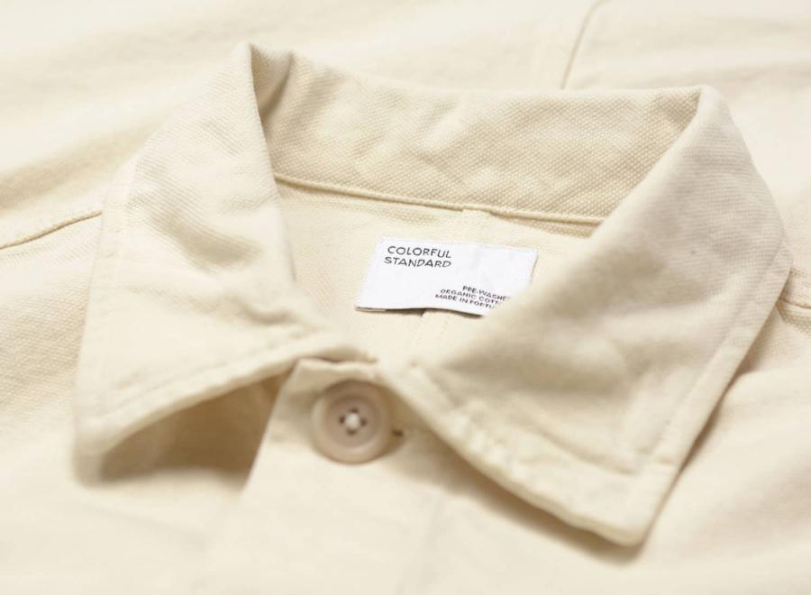 Colorful Standard Organic Workwear Jacket Ivory White - Colorful Standard