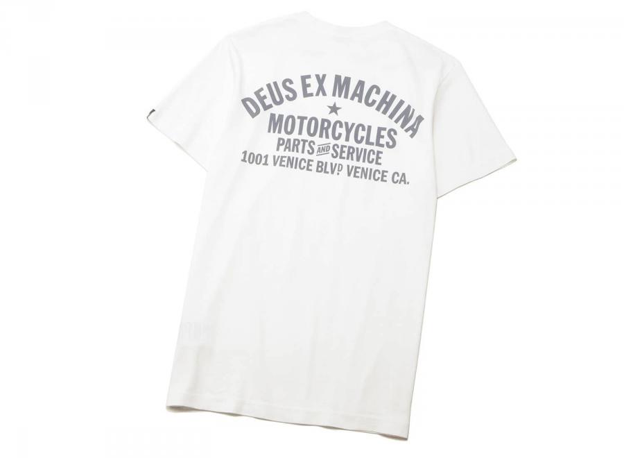 Deus Ex Machina Venice Address Tee White - Deus Ex Machina