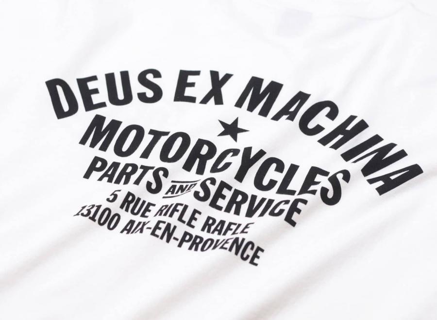 Deus Ex Machina Aix en Provence Address Tee White / Black - Deus Ex Machina