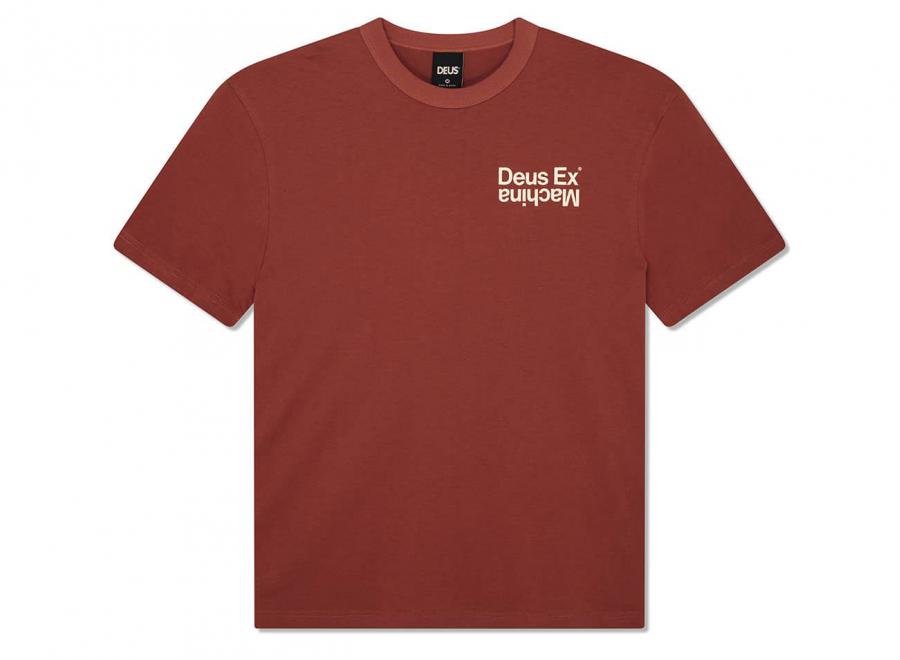 Deus Ex Machina Axis Tee Terracotta DMF251271B - Deus Ex Machina