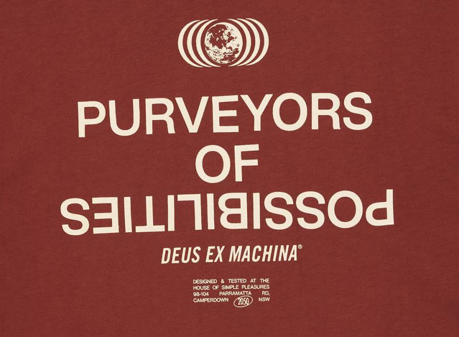 Deus Ex Machina Axis Tee Terracotta DMF251271B - Deus Ex Machina