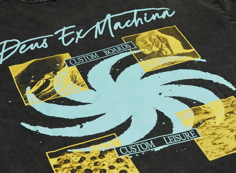 Deus Ex Machina Custom Leisure Tee Anthracite - Deus Ex Machina